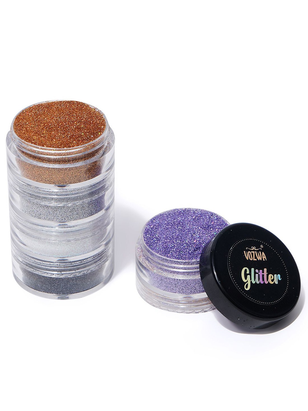 

VOZWA 5 in 1 Tower Sparkle Loose Glitter Eyeshadow - 20g - V1015-7, Multi