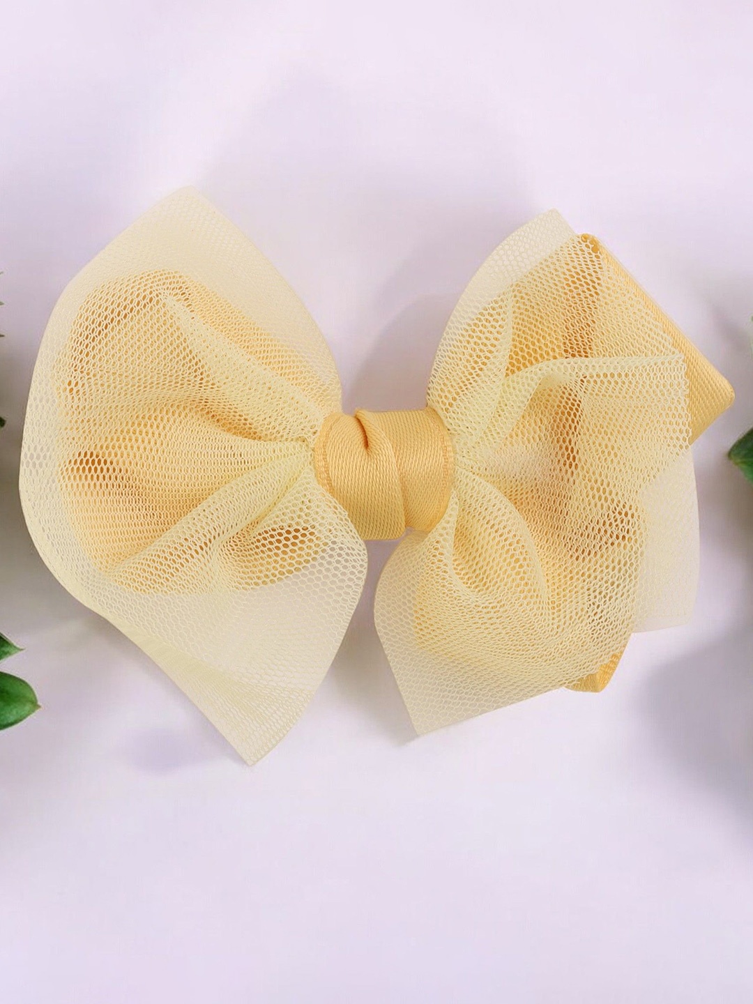 

Yellow Bee Girls Lace Alligator Hair Clip