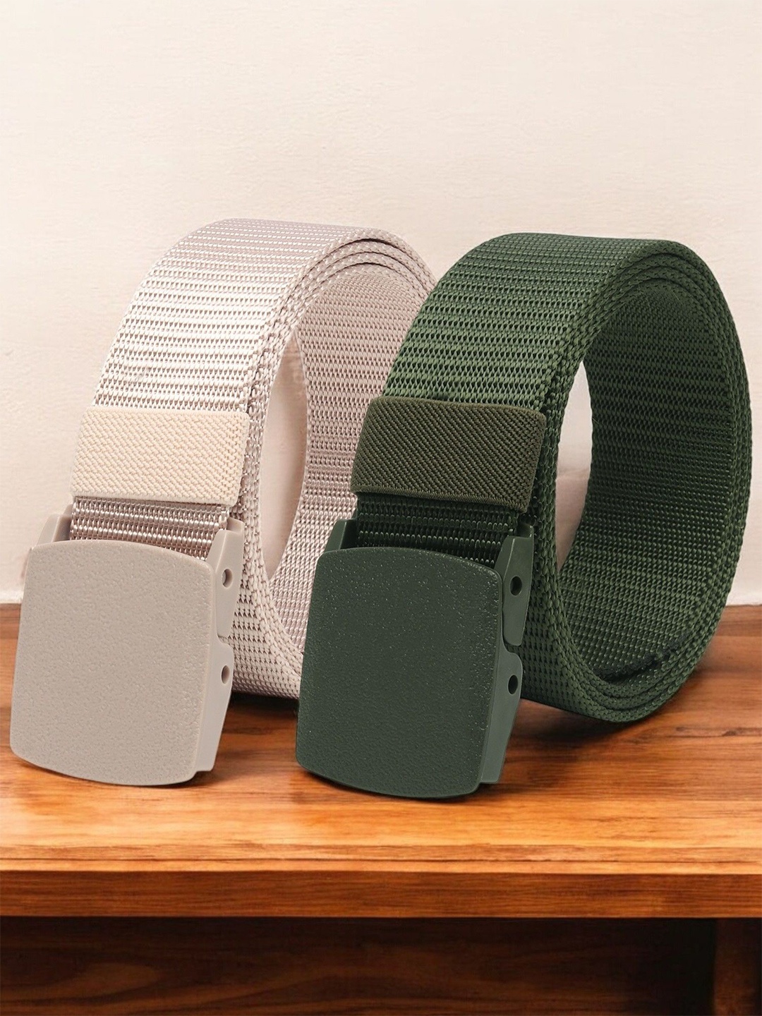 

Provogue Men Textured 2 Belt, Green
