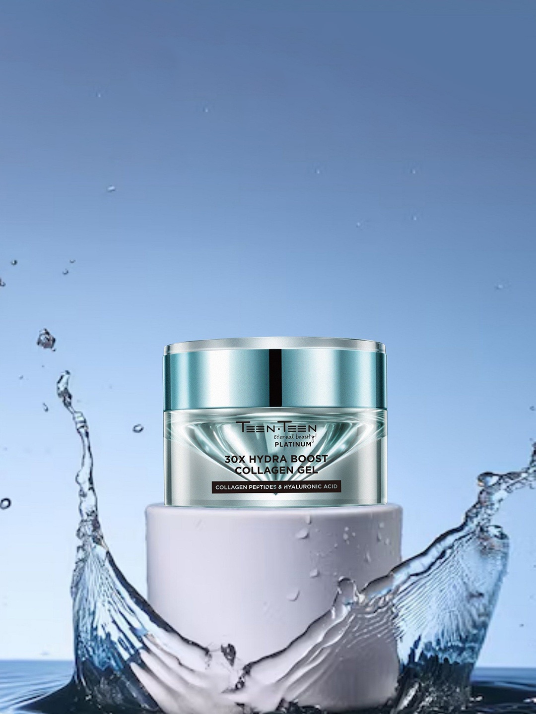 

TEEN TEEN COSMETICS 30X Hydra Boost Collagen Gel With Hyaluronic Acid- 30 g, Blue