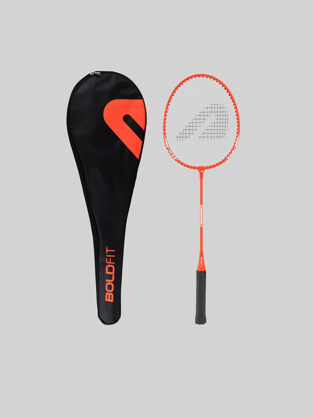 

BOLDFIT Unisex Stiff Badminton Racket, Orange