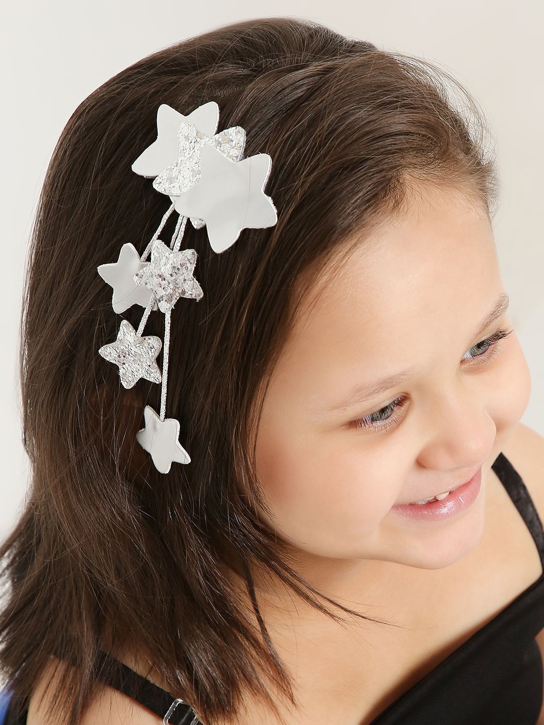 

Aye Candy Girls Embellished Star Dangler Alligator Hair Clip, Silver