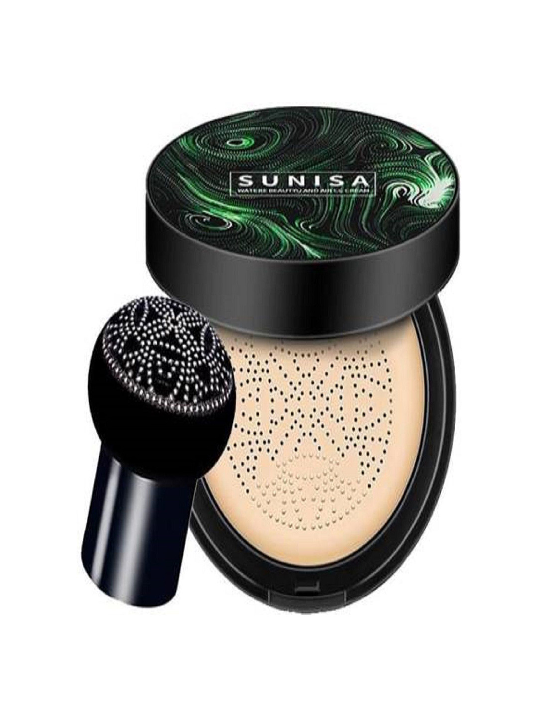 

SUNISA BB & CC Cream Foundation With Mushroom Head Air Cushion-20g, Black