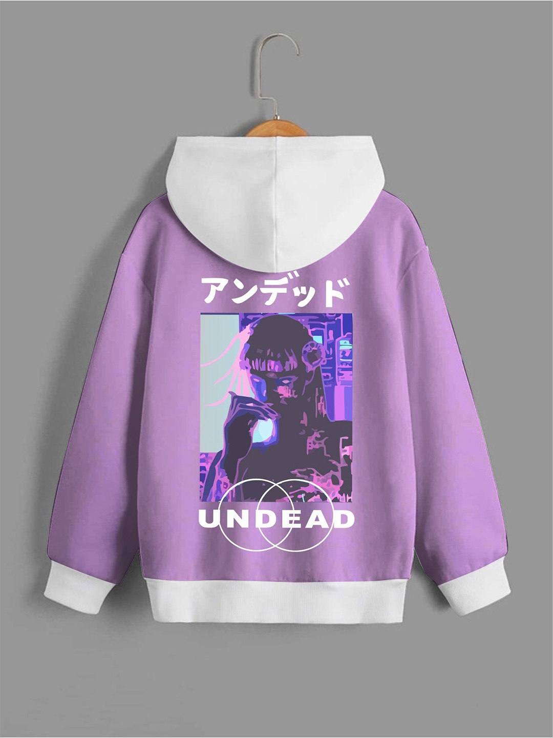 

Dagcros Boys Printed Hooded Sweatshirt, Purple