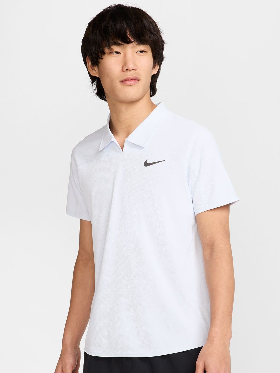 

Nike Men Dri-FIT Slim Fit Polo Collar Sport T-shirt, White