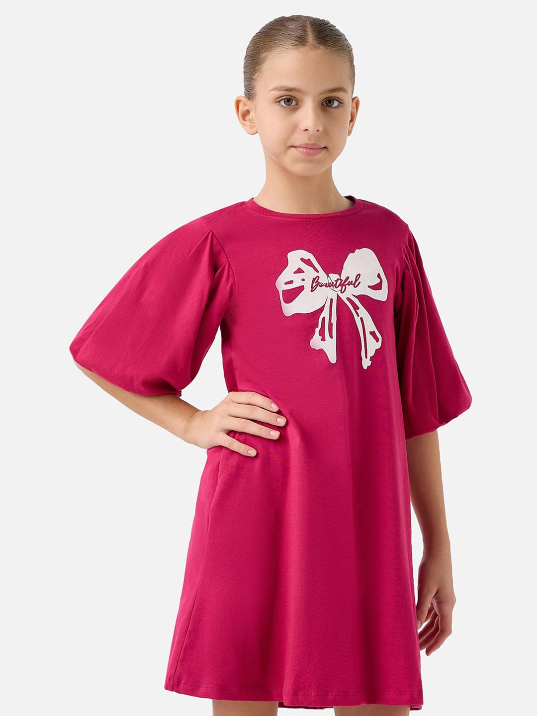 

Juniors by Babyshop Girls Print A-Line Dress, Red