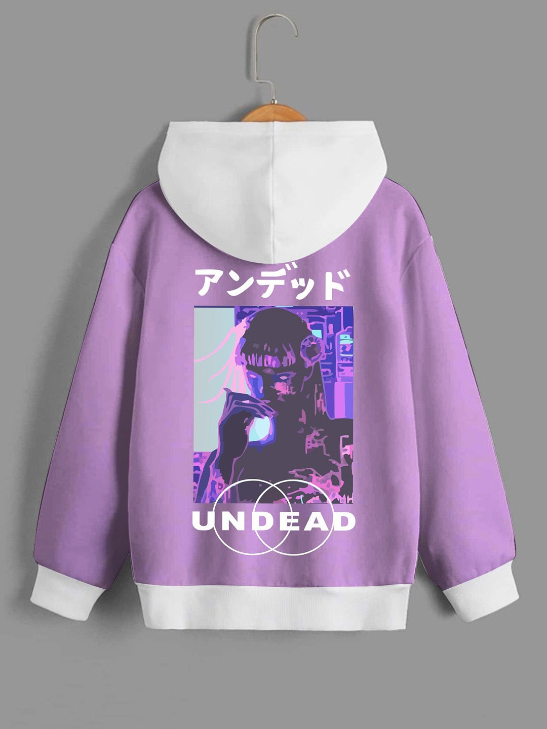 

Dagcros Boys Printed Hooded Sweatshirt, Purple