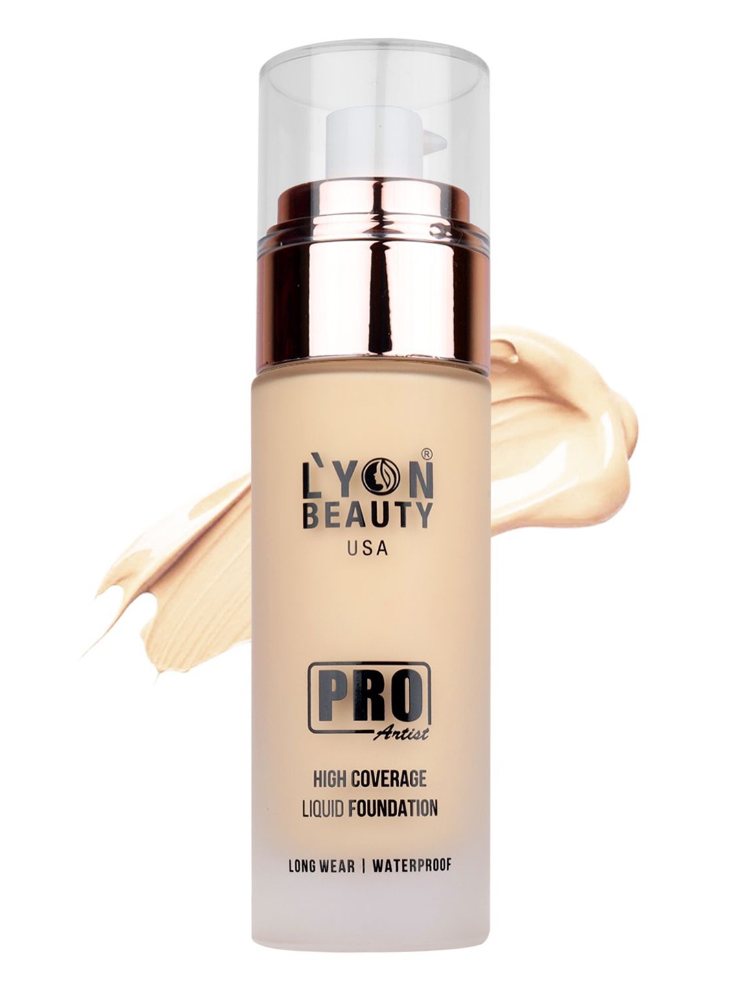 

Lyon Beauty USA Pro Artist High Coverage Foundation 50ml- White Ivory-01, Off white