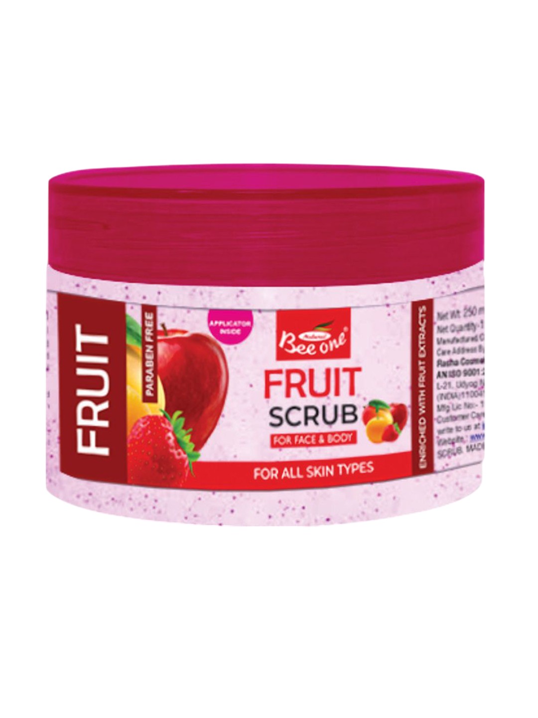 

Beeone Fruit Face & Body Scrub - 250 ml, Pink