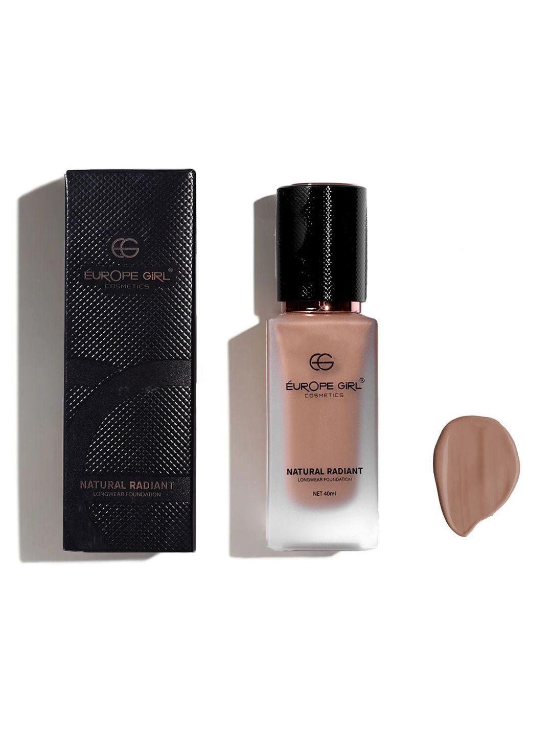 

EUROPE GIRL Natural Radiant Longwear Foundation - 40ml - Dark Chocolate D10, Brown