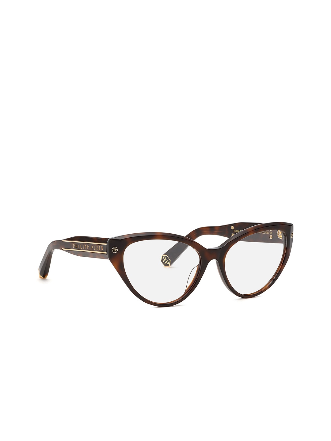 

PHILIPP PLEIN Women Abstract Full Rim Cateye Frames, Brown