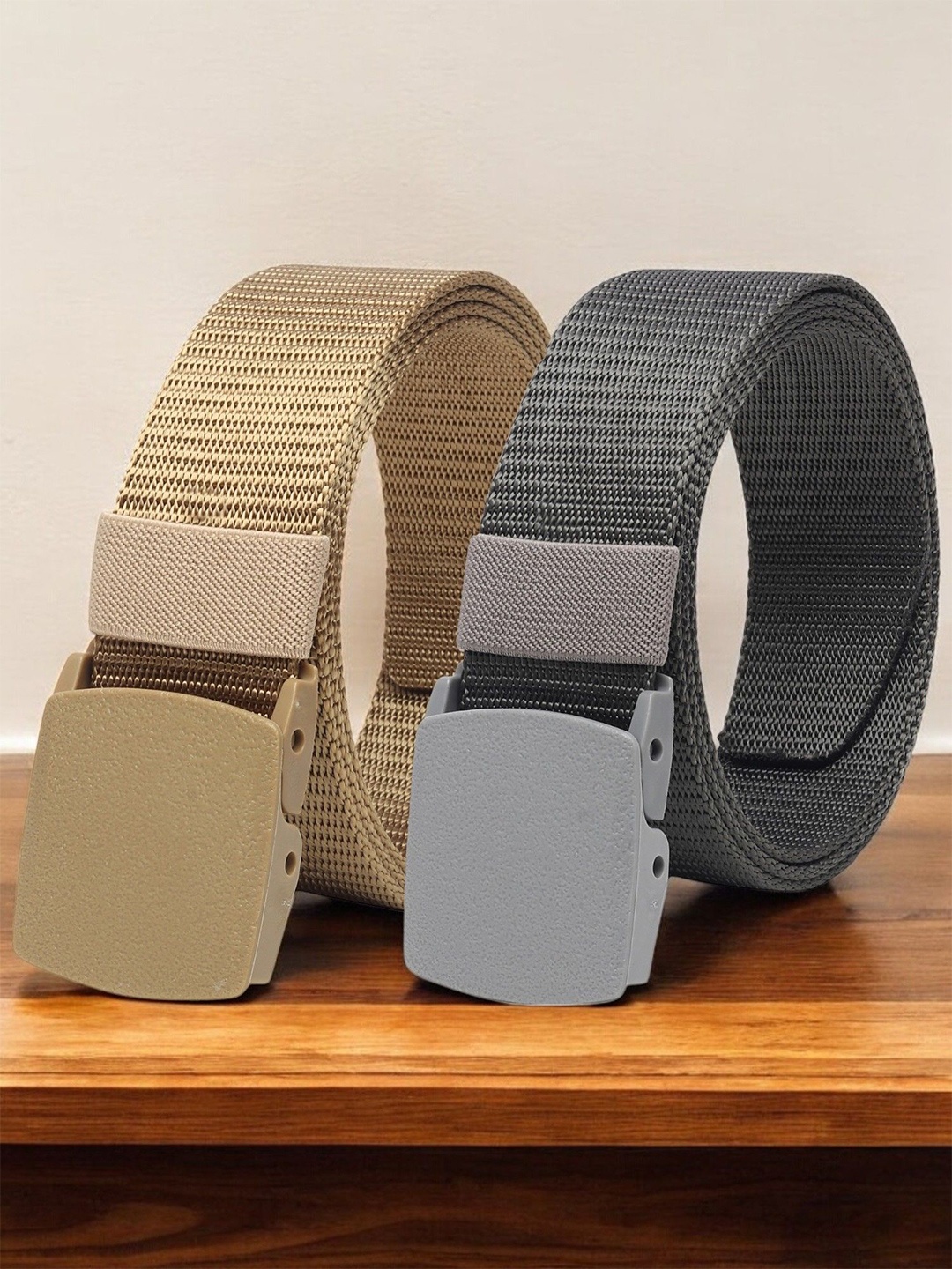 

Provogue Men Pack of 2 Belt, Gold