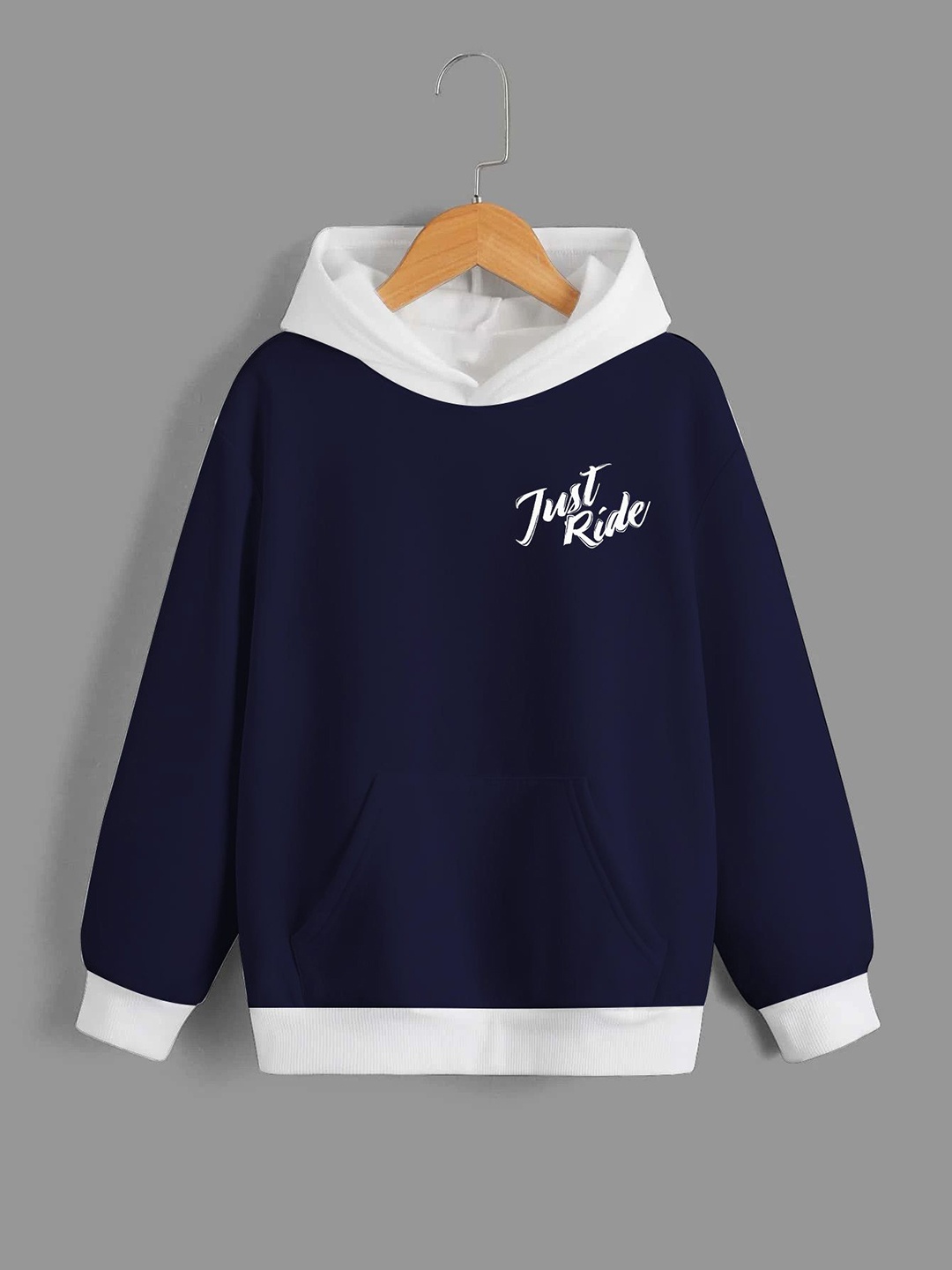 

Dagcros Boys Printed Hooded Sweatshirt, Blue