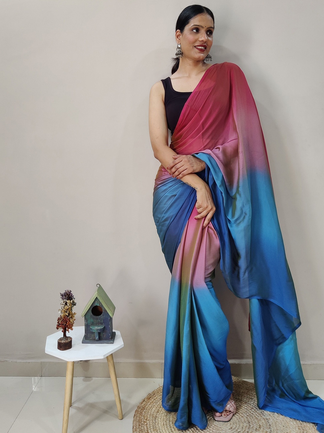 

Upalksh Ombre Dyed Kota Saree, Pink