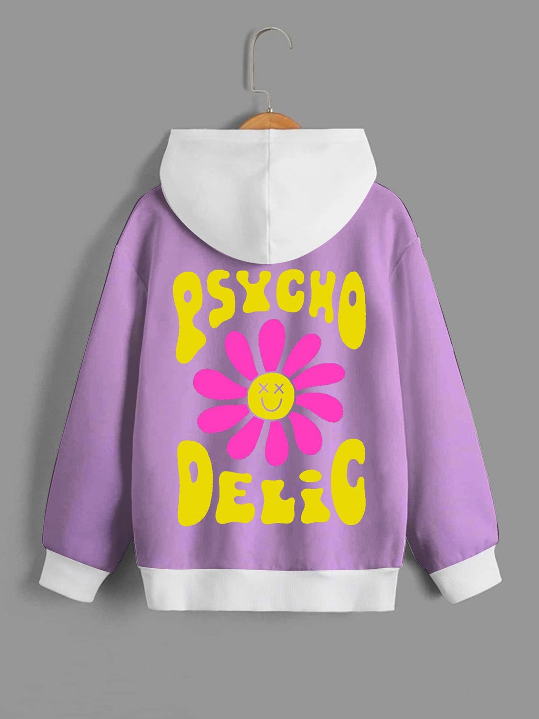 

Dagcros Boys Printed Hooded Sweatshirt, Purple