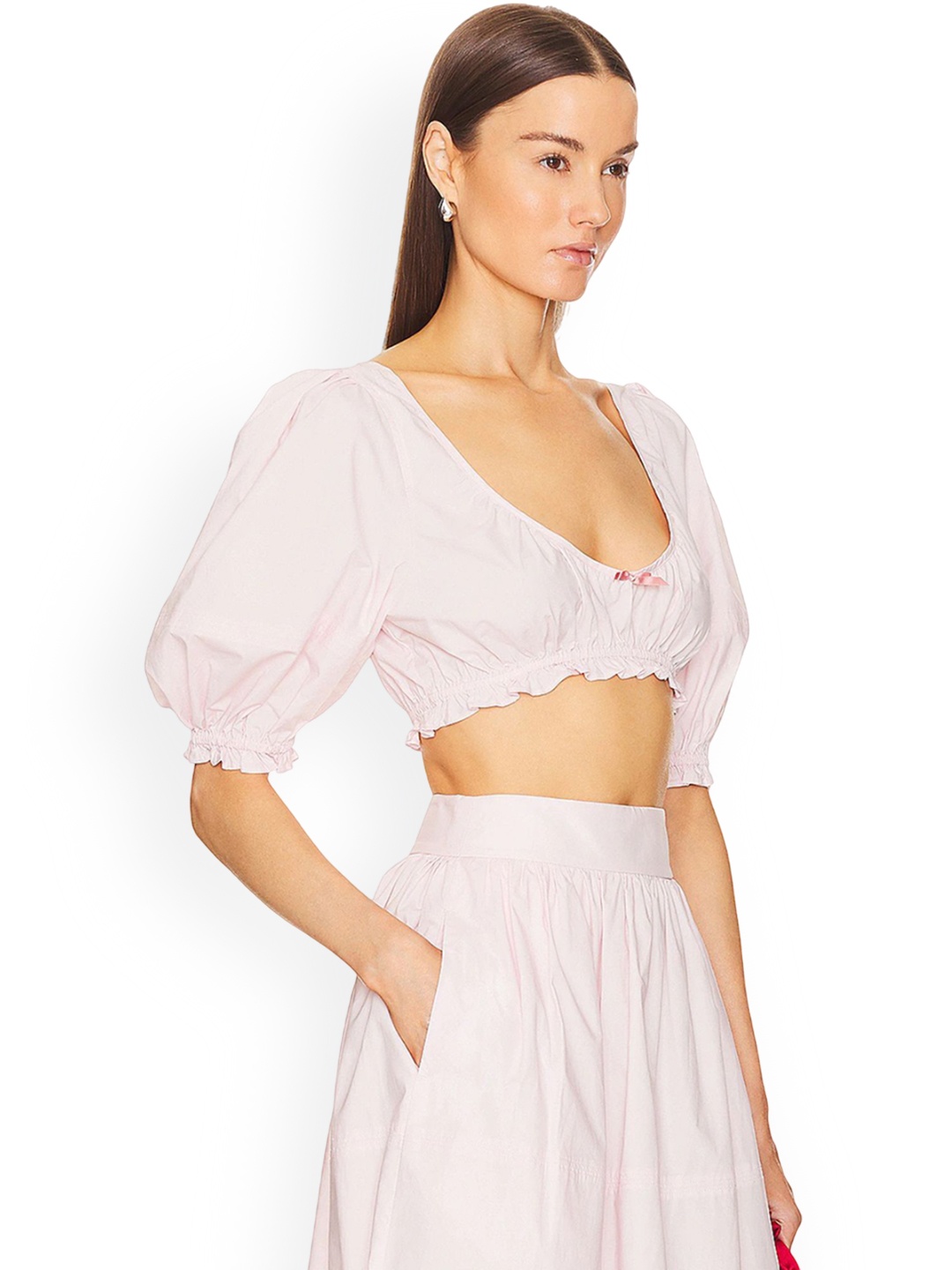 

LULU & SKY A-Line Maxi Skirt, Pink