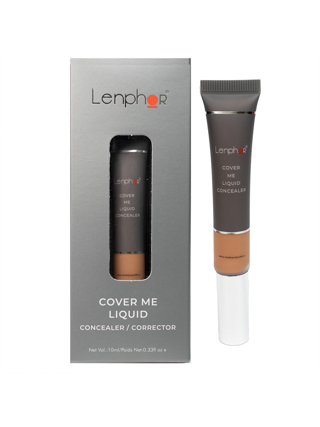 

Lenphor Cover Me Liquid Concealer Dark Brown 04-10ml, Camel brown