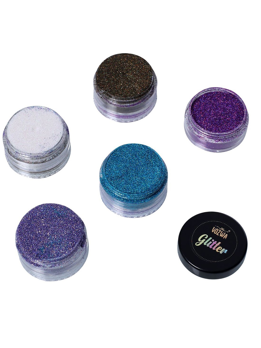 

VOZWA 5 in 1 Tower Sparkle Loose Glitter Eyeshadow - 20g - V1015-6, Multi