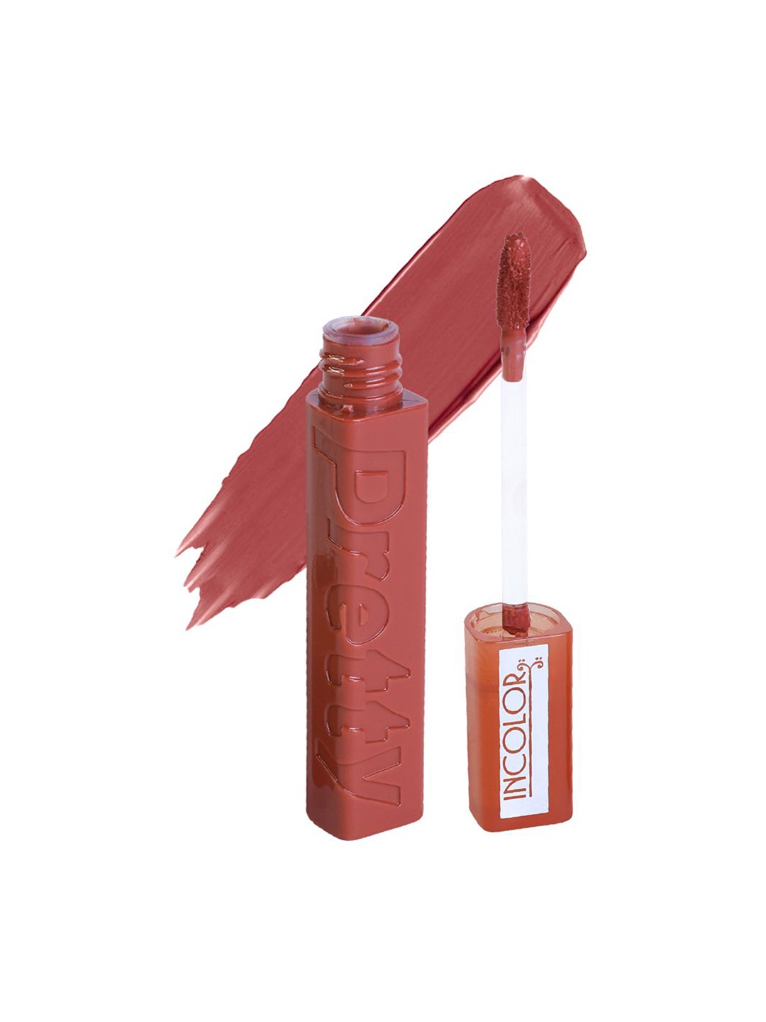 

INCOLOR Pretty Matte Long Lasting Lip Gloss - 6ml -21 - Floral, Brown