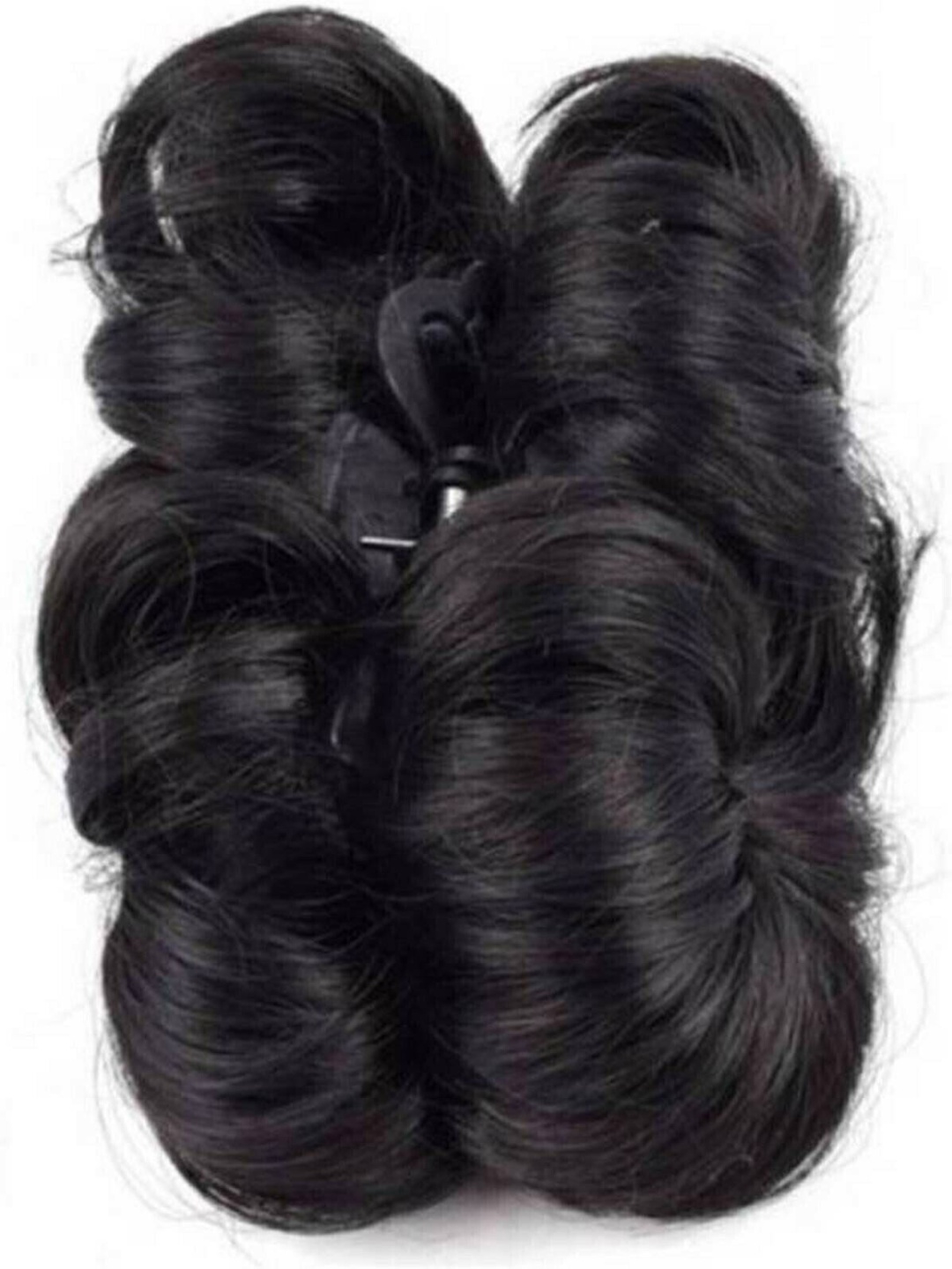 

CRIBE Clip-In Wavy Bun Hair Extension - Black - 6 Inch