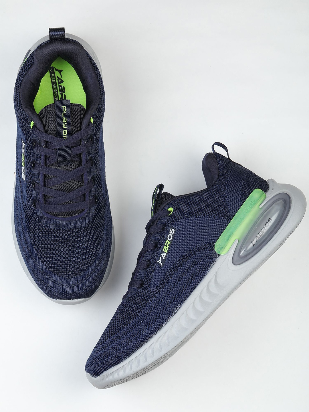 

ABROS Men Mesh Running Shoes, Navy blue