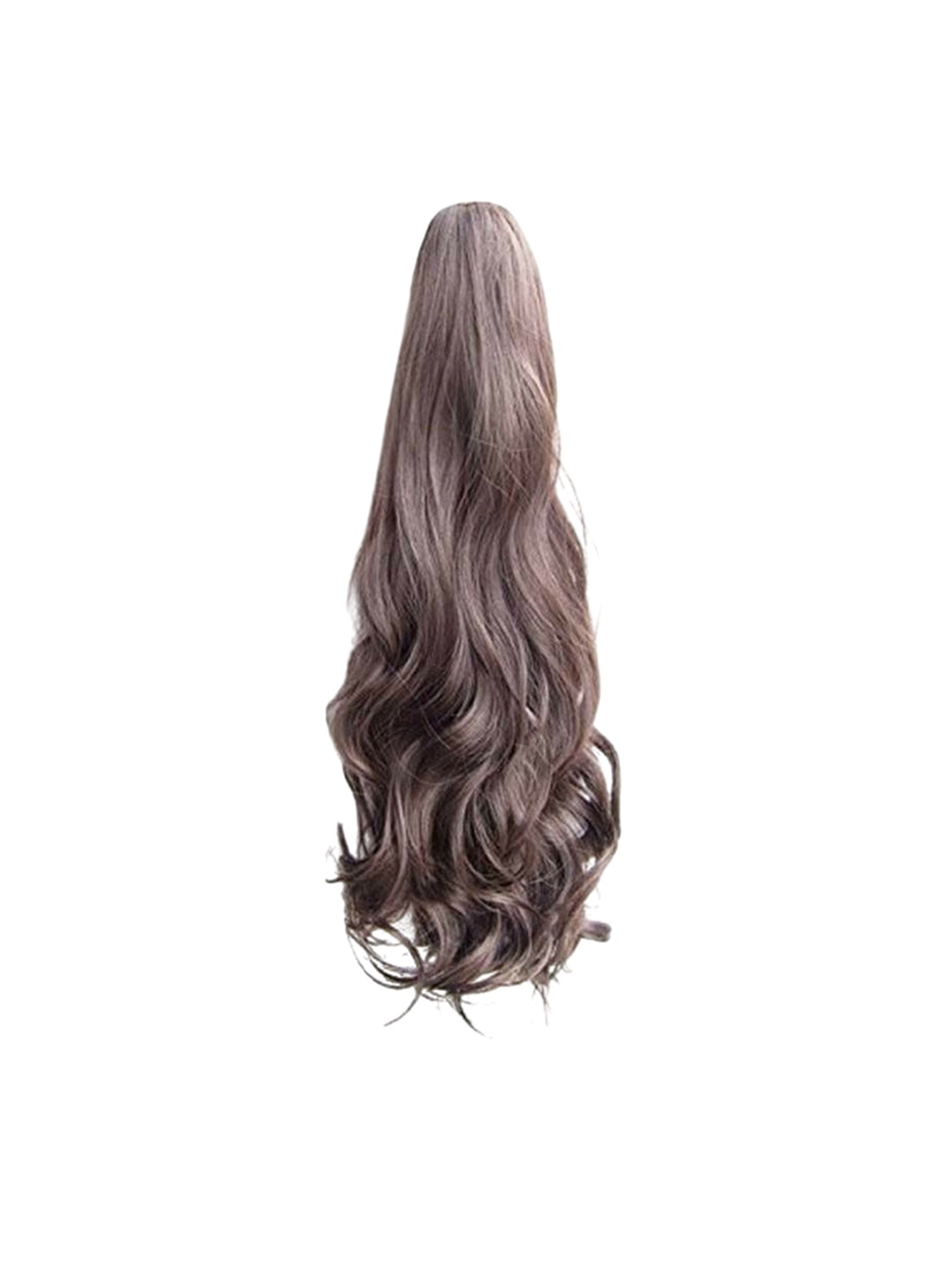 

CRIBE Clip In Wavy Ponytail Hair Extension- Brown- 20 Inch, Black