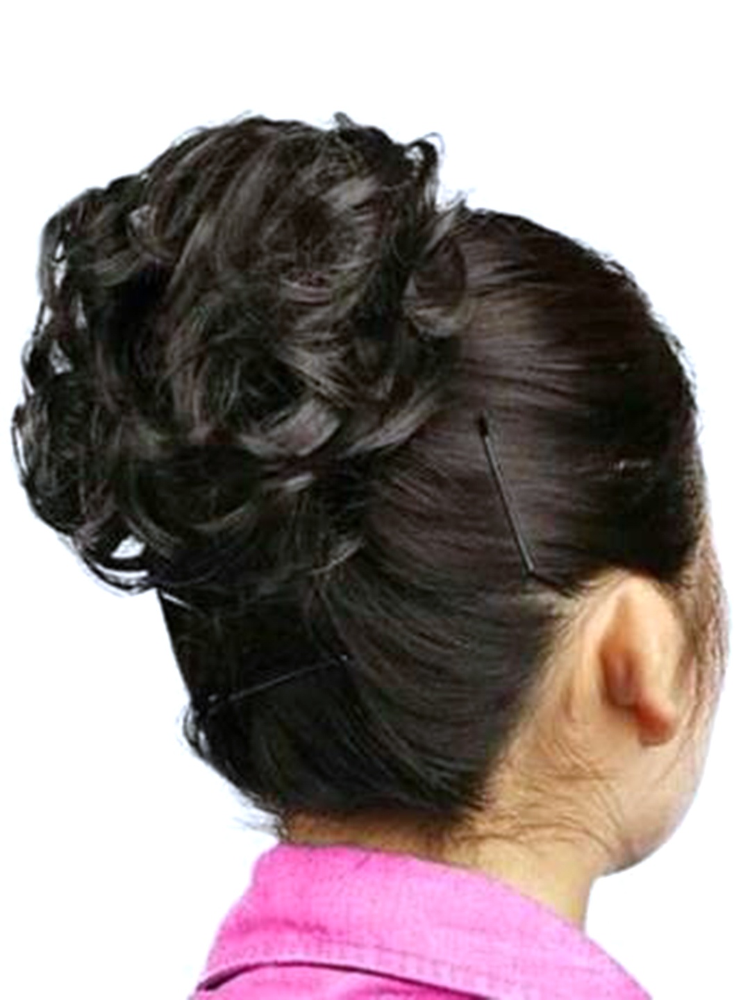 

CRIBE Halo Wavy Bun Hair Extension- Black- 6 Inch