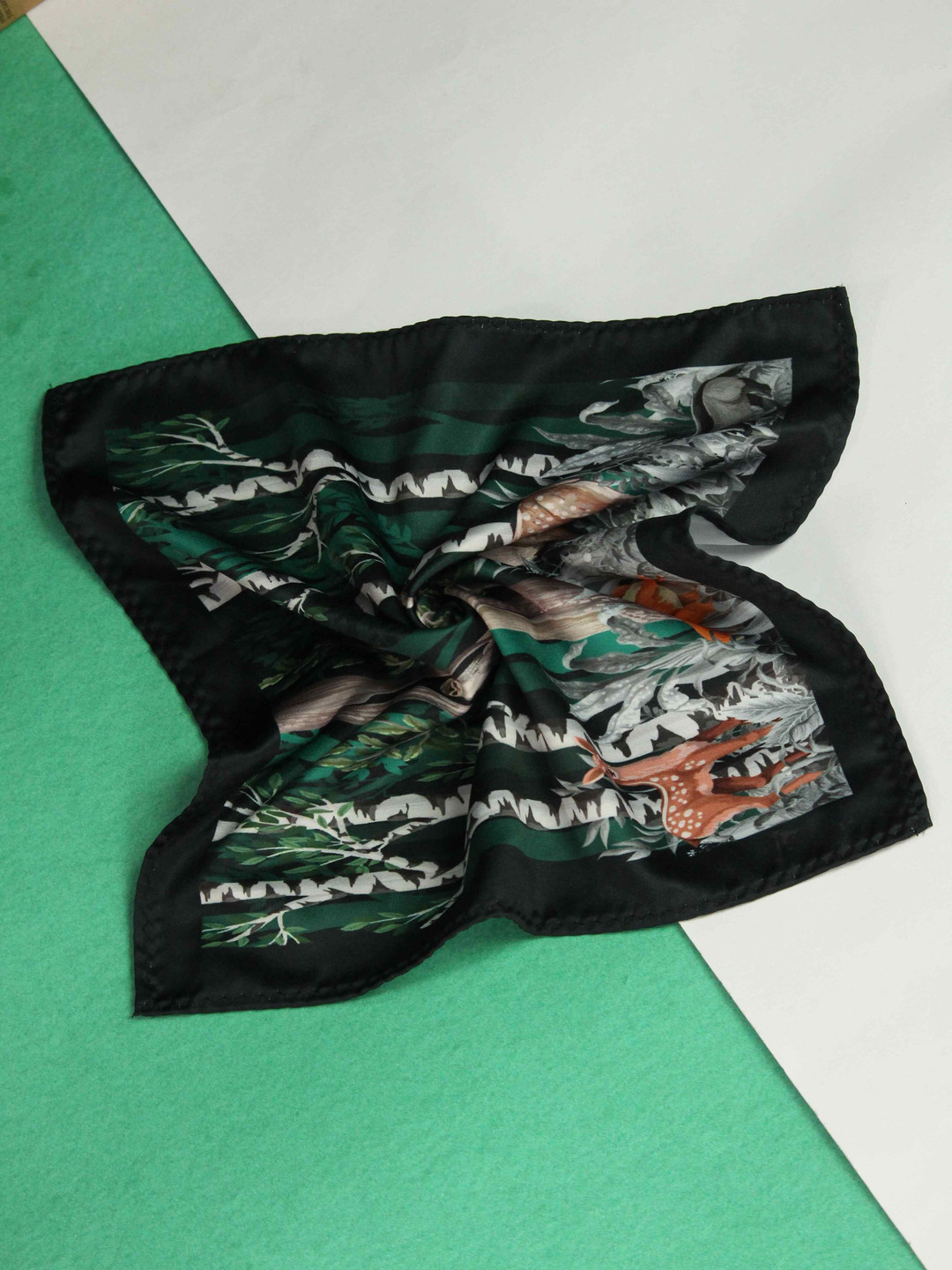 

Tossido Printed Pocket Squares, Green