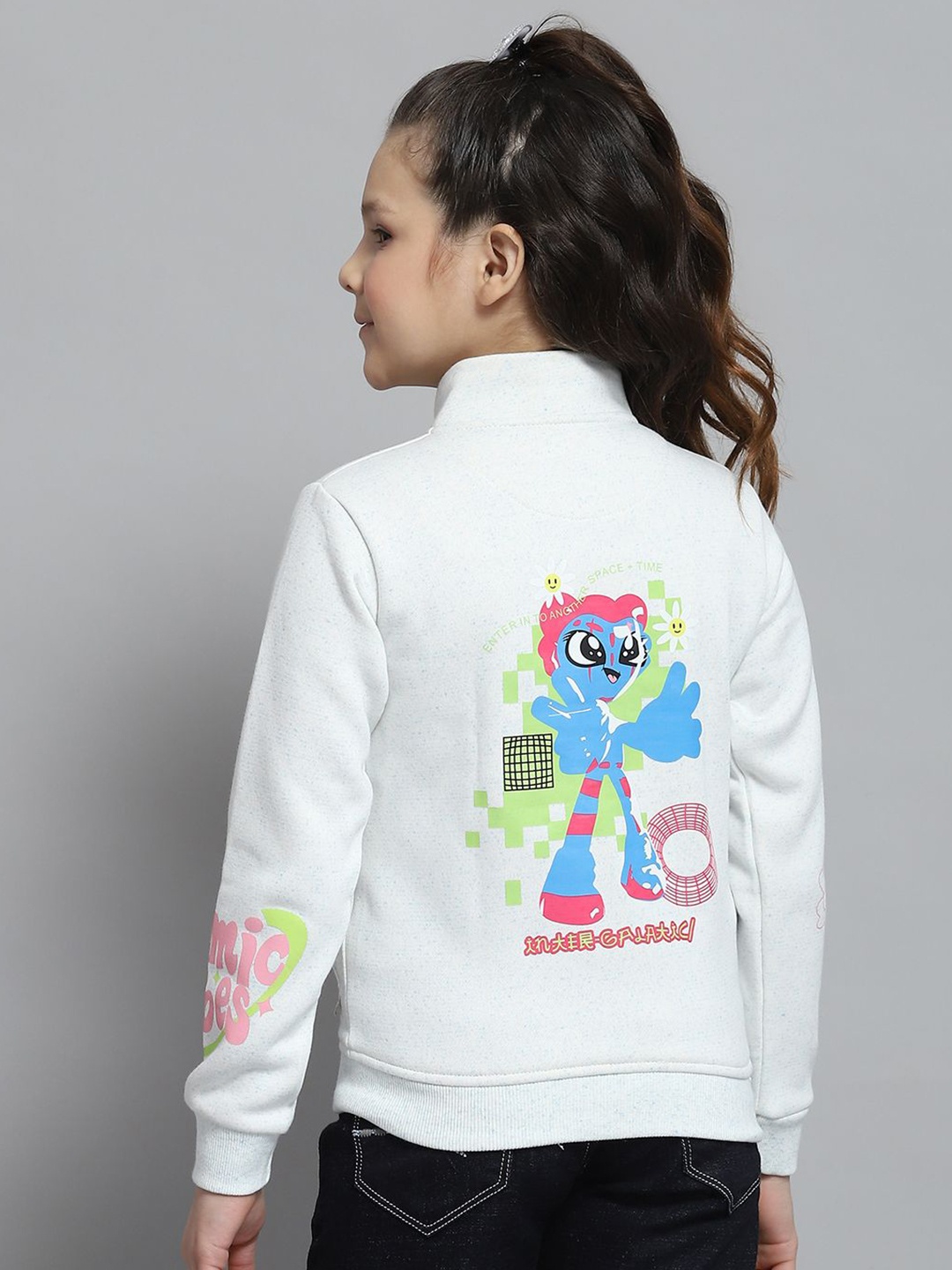 

Monte Carlo Girls Printed Sweatshirt, Off white