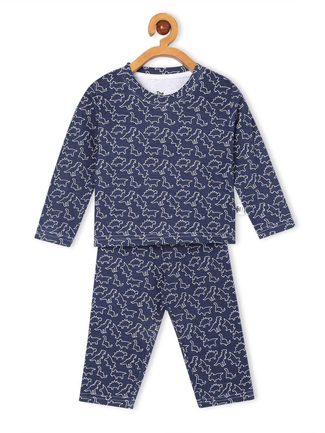 

The Mom Store Unisex Kids Printed Night suit, Blue