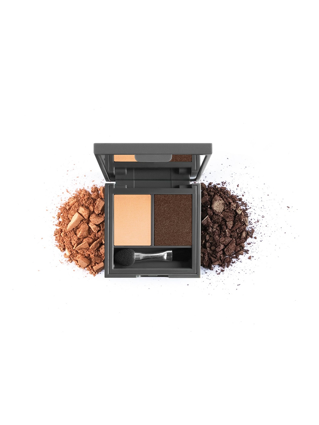 

ALIX AVIEN PARIS Duo Eyeshadow - 205-1 Warm Nude & 205-2 Pearly Peanut - 3.2 g, Brown
