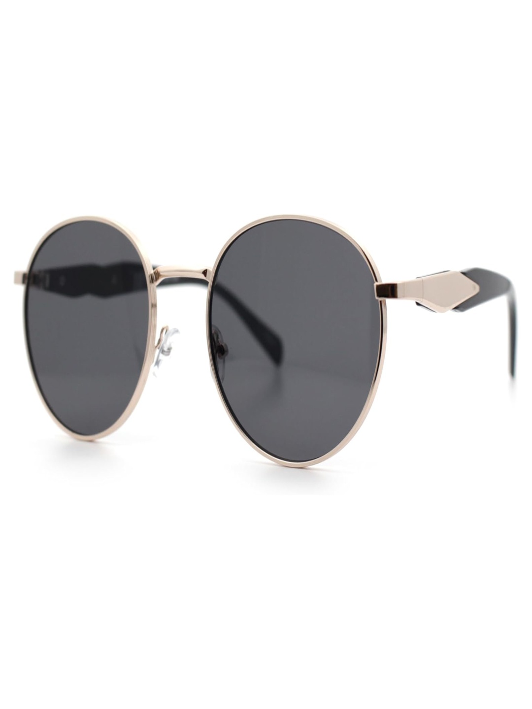 

HASHTAG EYEWEAR Unisex Oval Sunglasses with UV Protected Lens, Grey