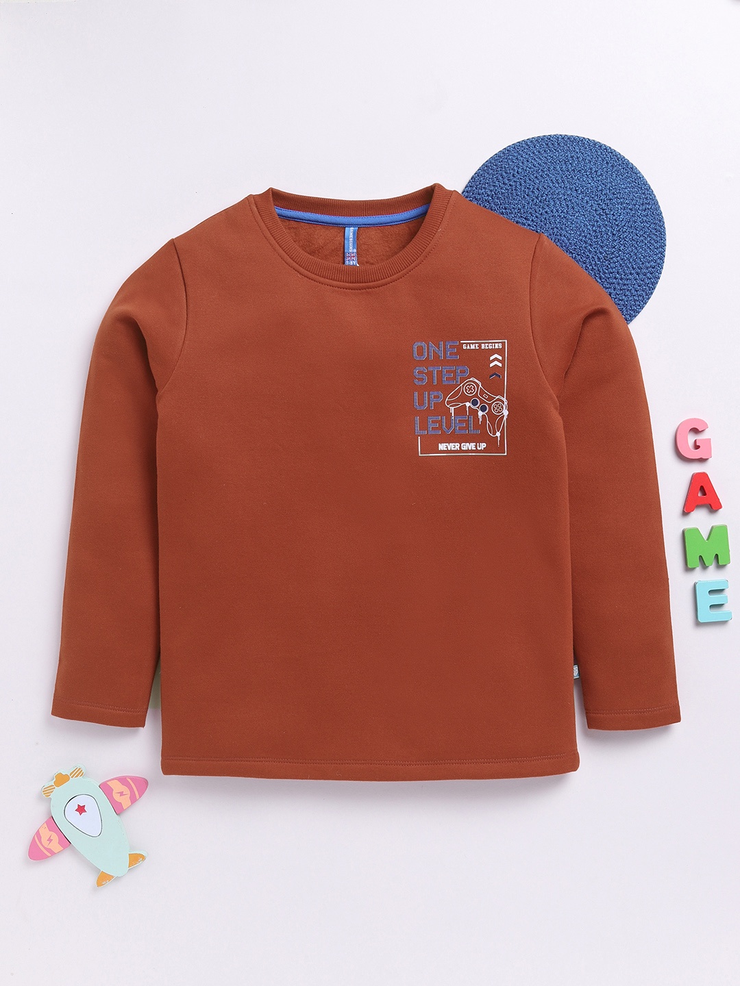 

Here&Now X Game Begins Boys Printed Sweatshirt, Red