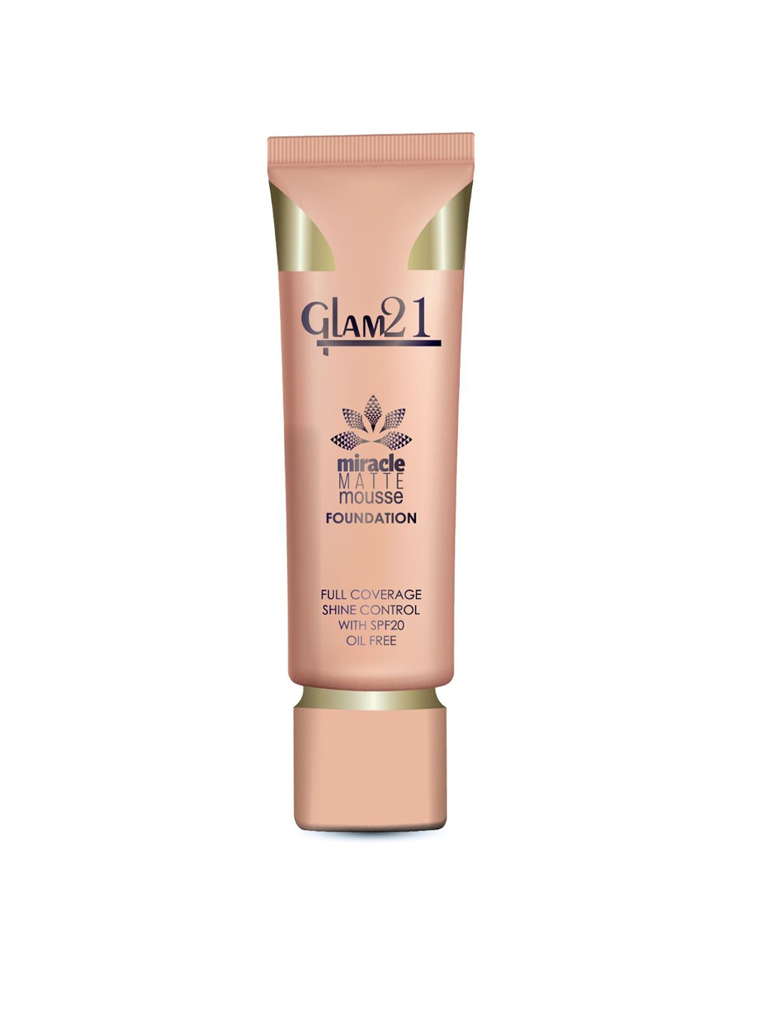 

GLAM21 Miracle Matte Ultra-Smooth & Hydrated Mousse Foundation - 35 g - Porcelain 01, Tan