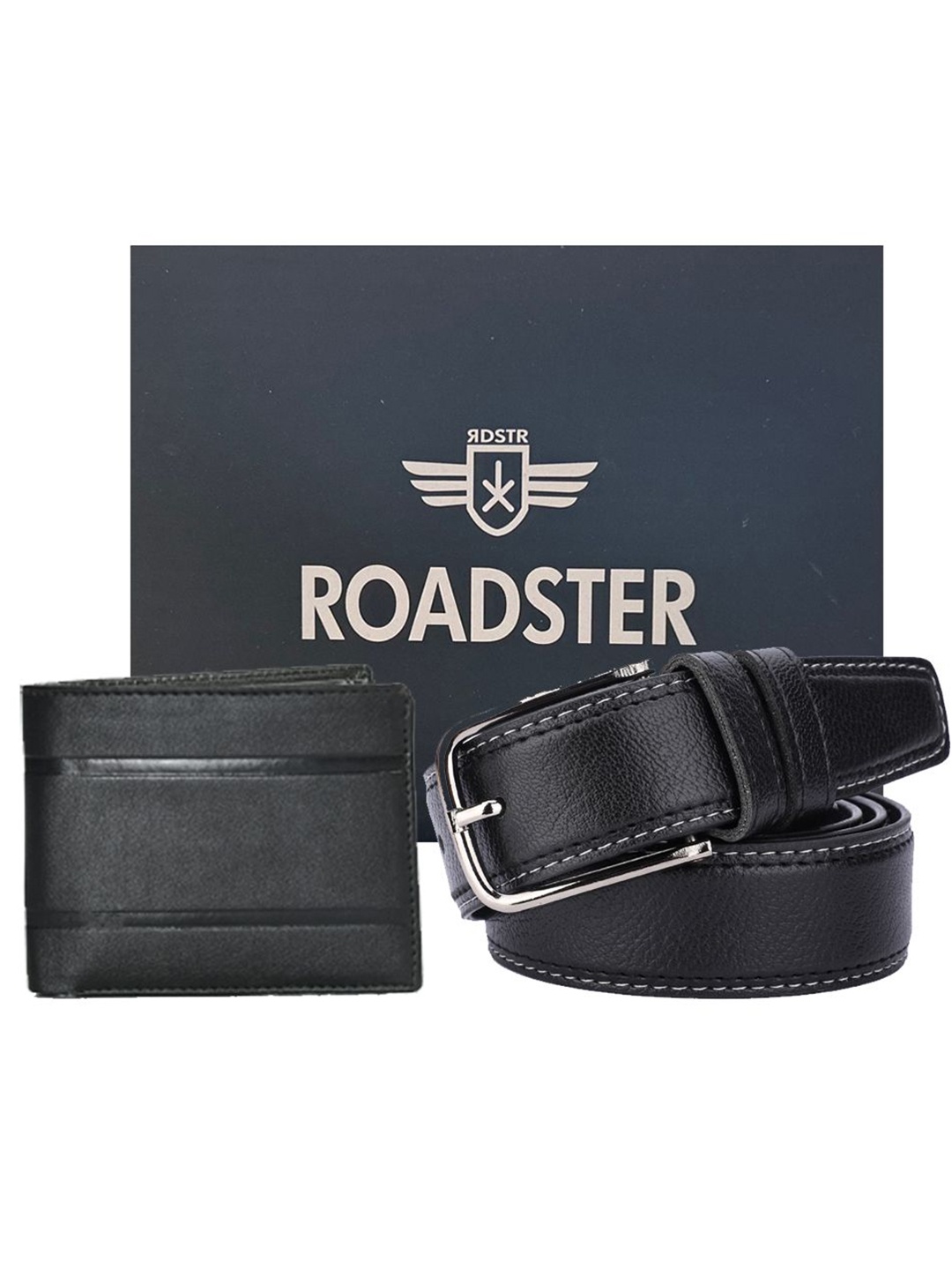

Roadster Men Accessory Gift Set, Black