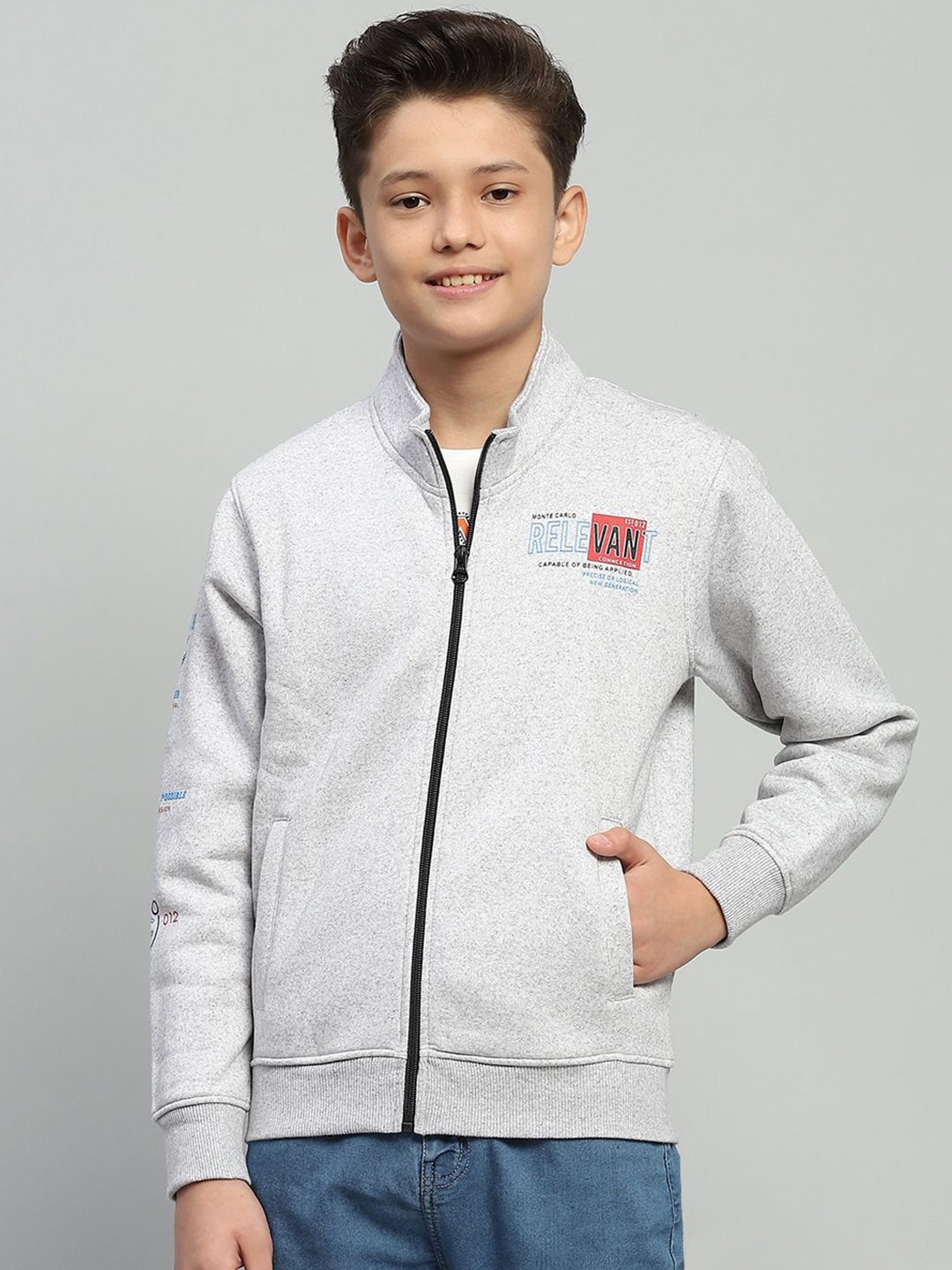 

Monte Carlo Boys Printed Sweatshirt, Grey