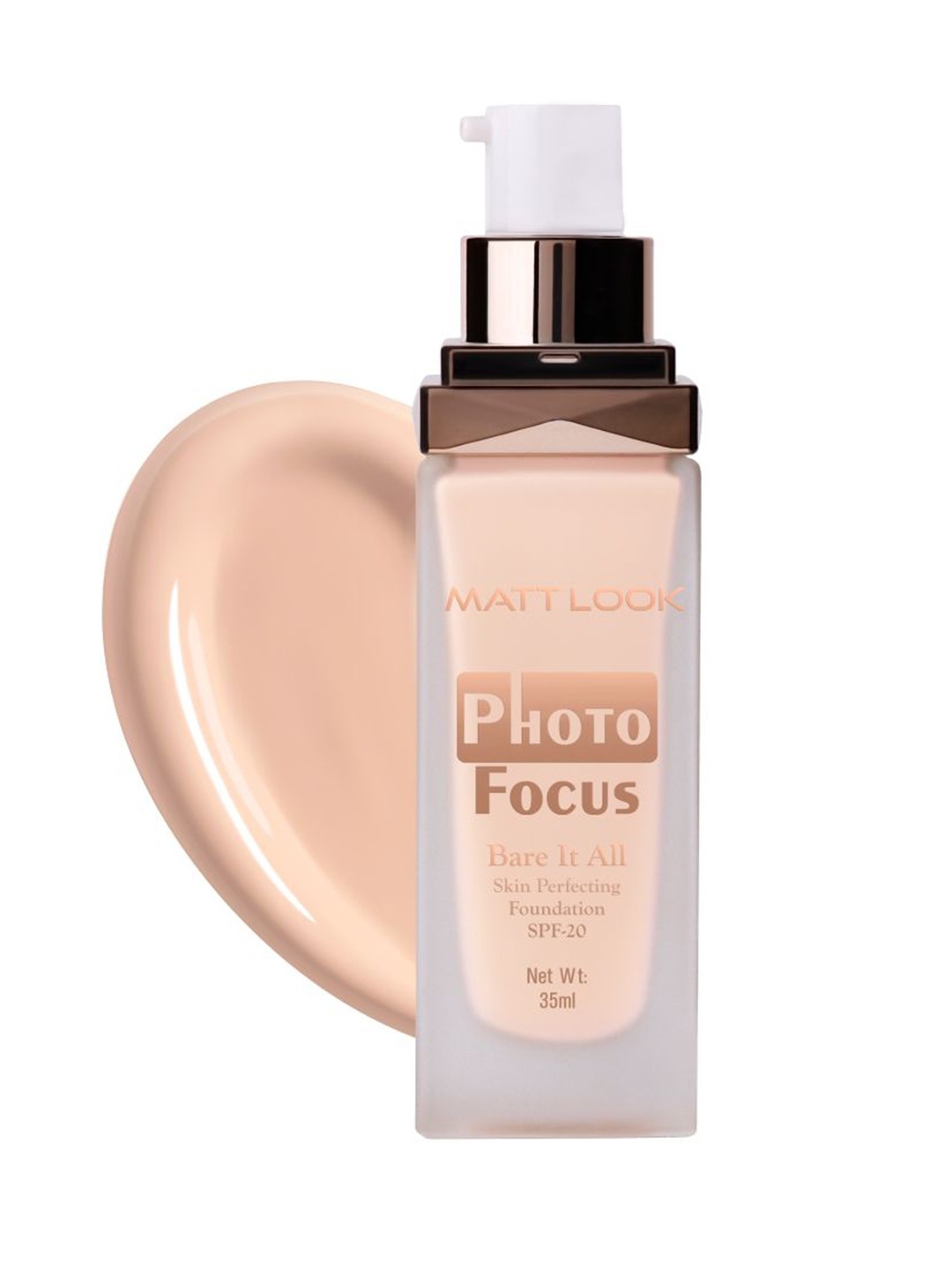 

MATTLOOK Photo Focus Skin Perfecting Foundation- 35 ml- Worthy Almond 06, Beige