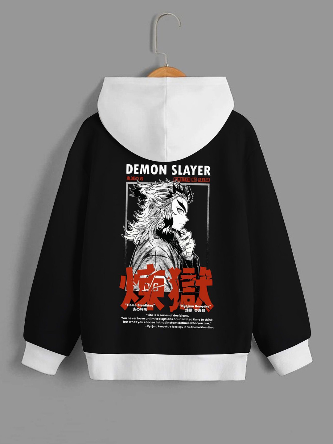 

Dagcros Boys Printed Hooded Sweatshirt, Black