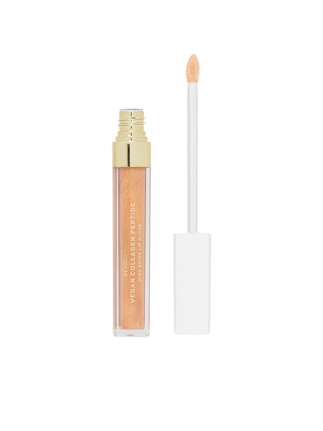 

Makeup Revolution London Revolution Pro Vegan Collagen Peptide Shine Lip Gloss 4ml - Chic, Nude