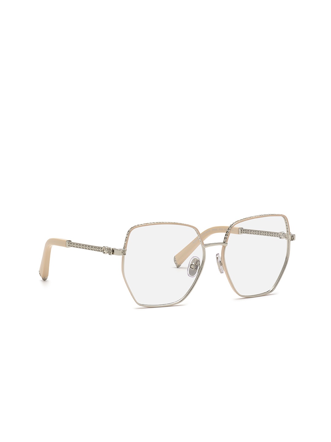 

PHILIPP PLEIN Women Full Rim Oversized Frames, Silver