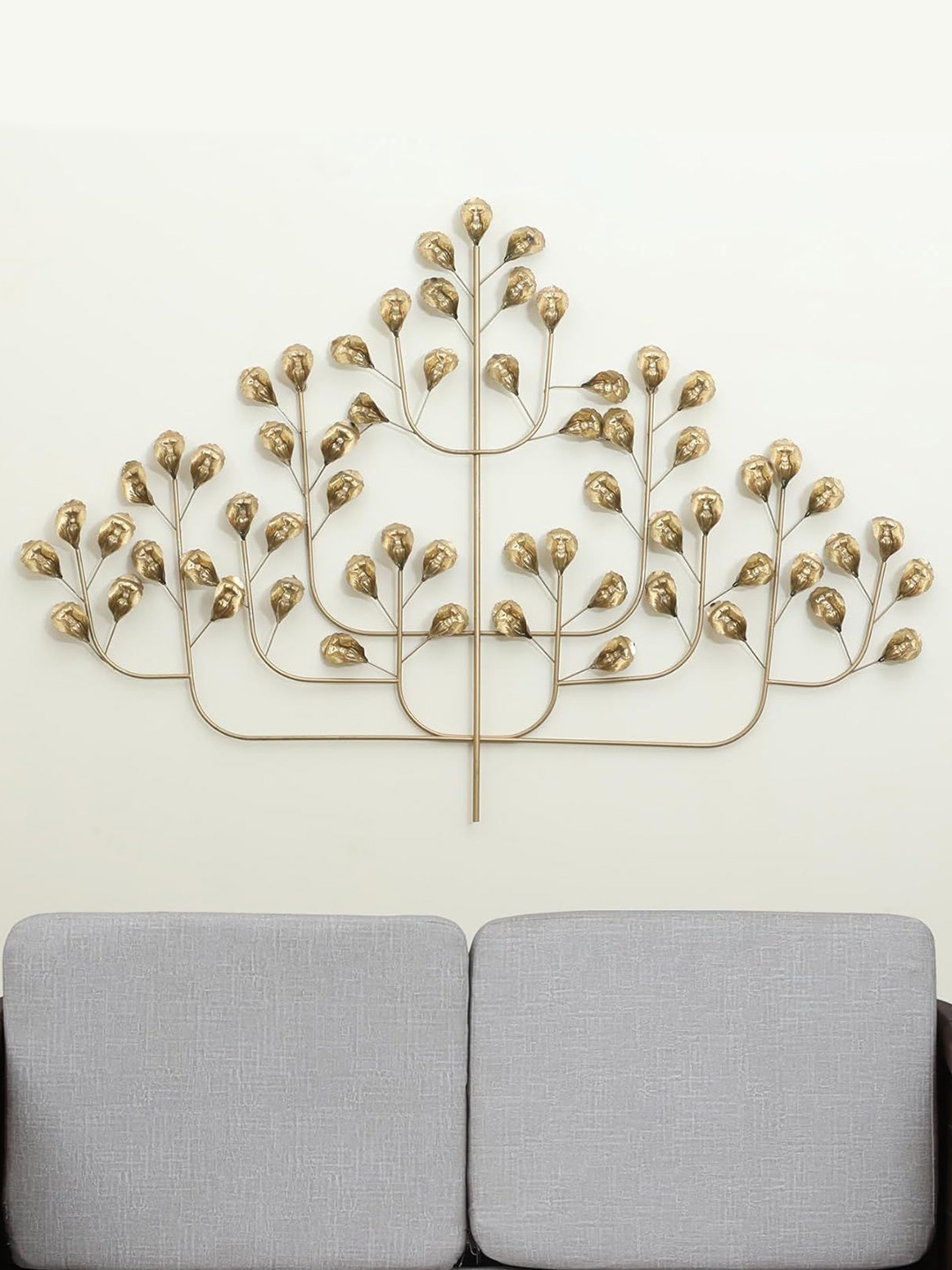 

vedas Mystic Indiana Dream Golden Tree Wall Decor, Gold