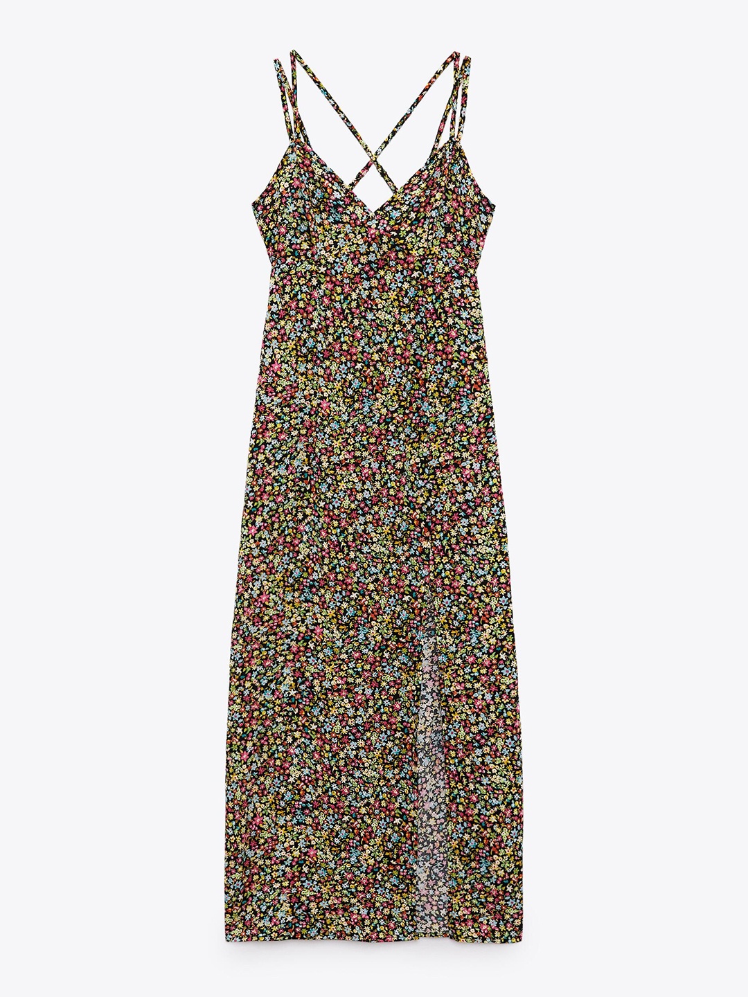 

ZARA Floral Print A-Line Dress, Multi
