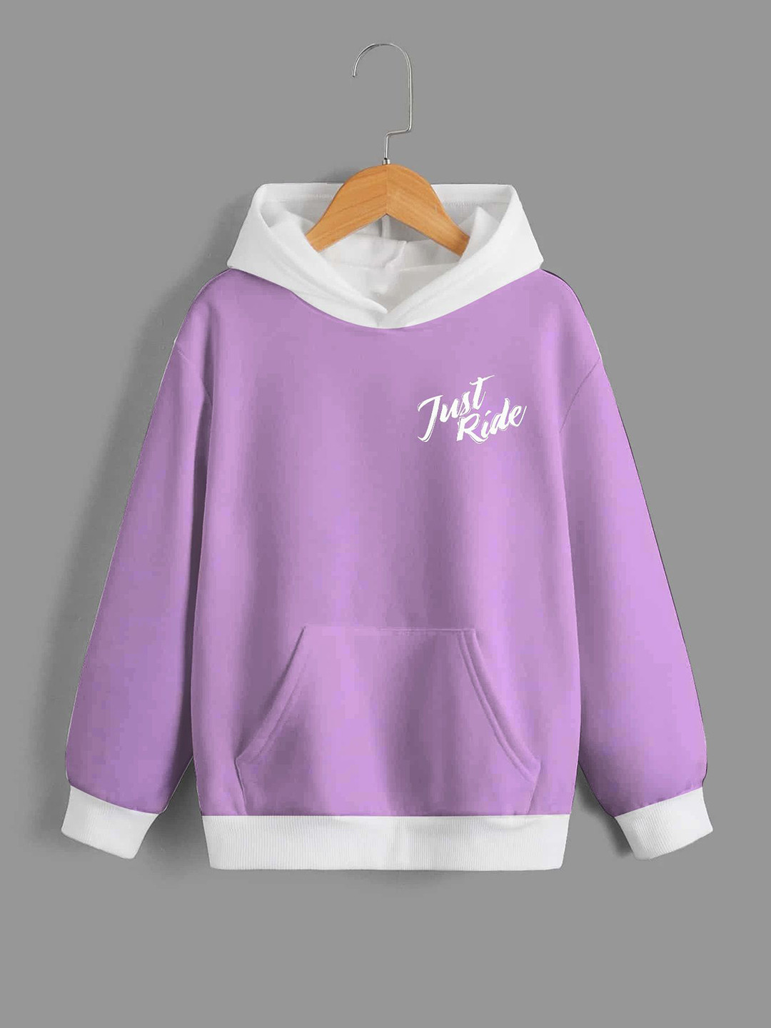 

Dagcros Boys Printed Hooded Sweatshirt, Purple