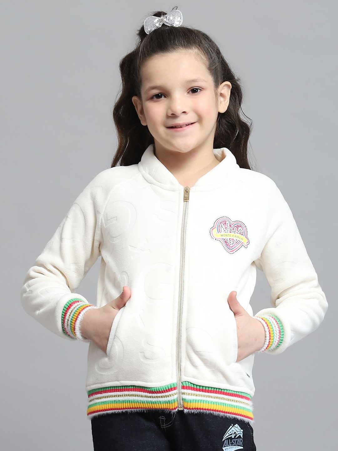 

Monte Carlo Girls Sweatshirt, Off white