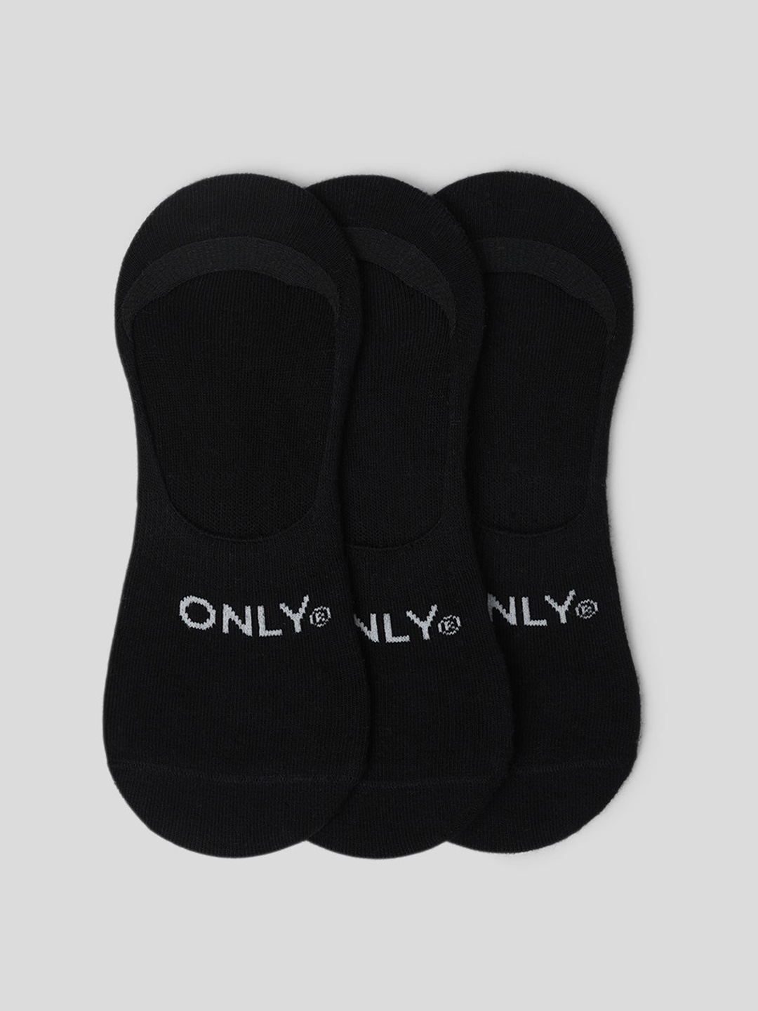 

ONLY Women onlOEX HUNT Pack Of 3 Shoe Liner Socks, Black