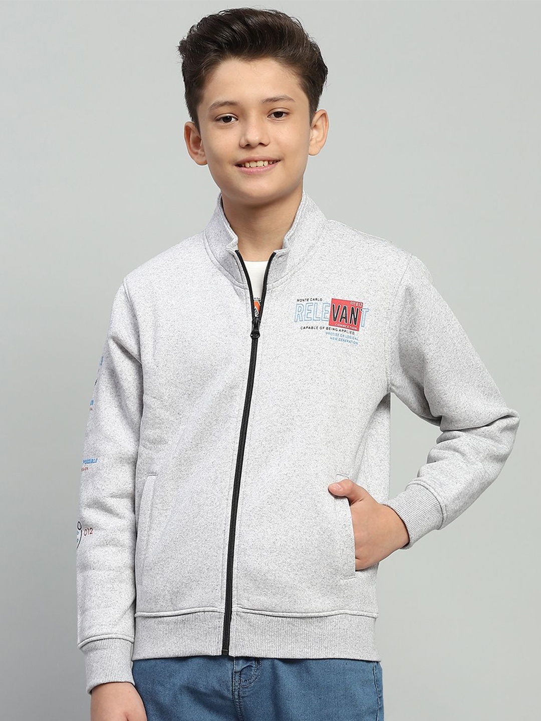 

Monte Carlo Boys Printed Sweatshirt, Grey