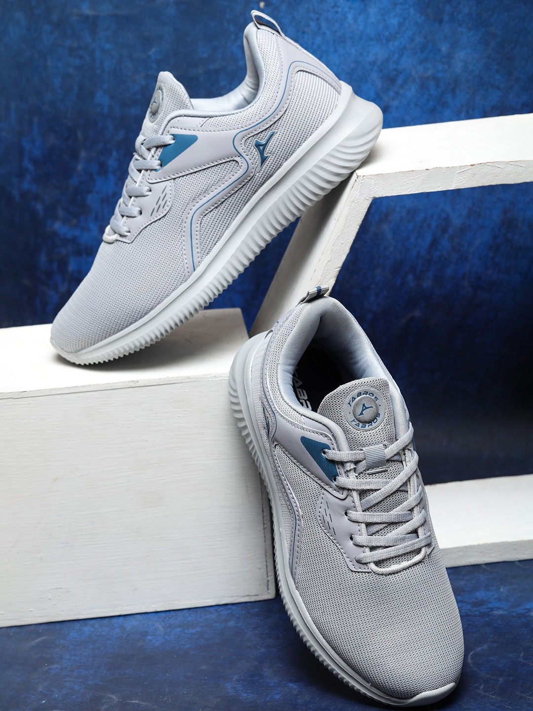 

ABROS Men Mesh Running Shoes, Grey