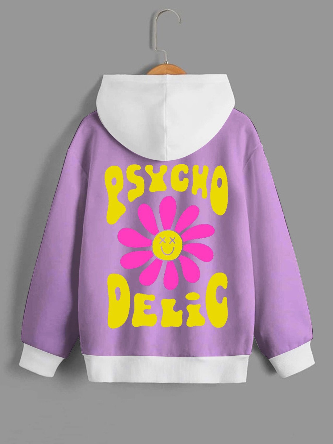 

Dagcros Boys Printed Hooded Sweatshirt, Purple