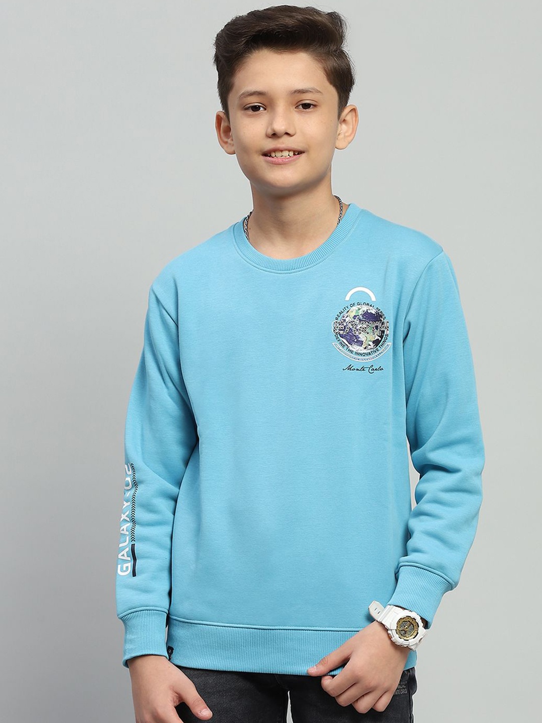 

Monte Carlo Boys Printed Sweatshirt, Blue
