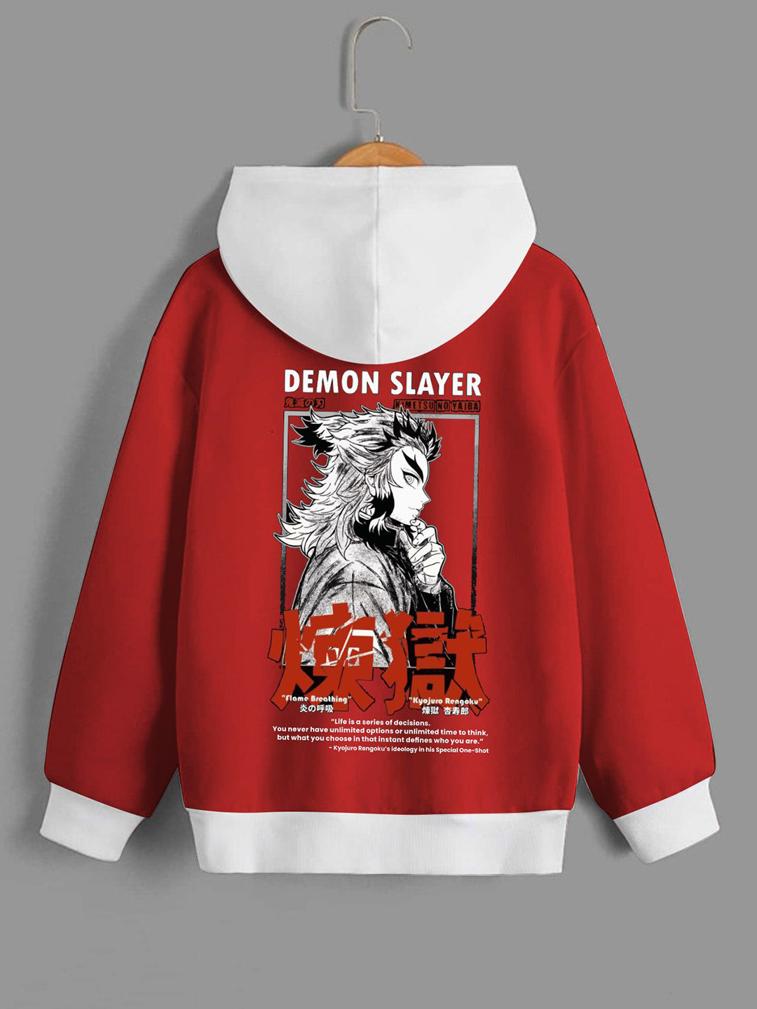 

Dagcros Boys Printed Hooded Sweatshirt, Red